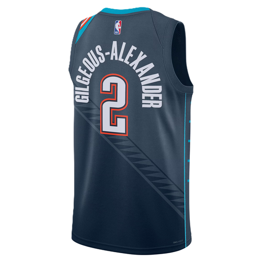 Oklahoma City Thunder Navy 2025-2026 City Edition Shai Gilgeous-Alexander #2