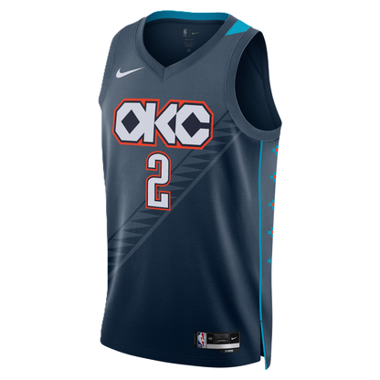 Oklahoma City Thunder Navy 2025-2026 City Edition Shai Gilgeous-Alexander #2