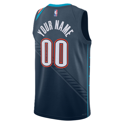 Oklahoma City Thunder Navy 2025-2026 City Edition Custom