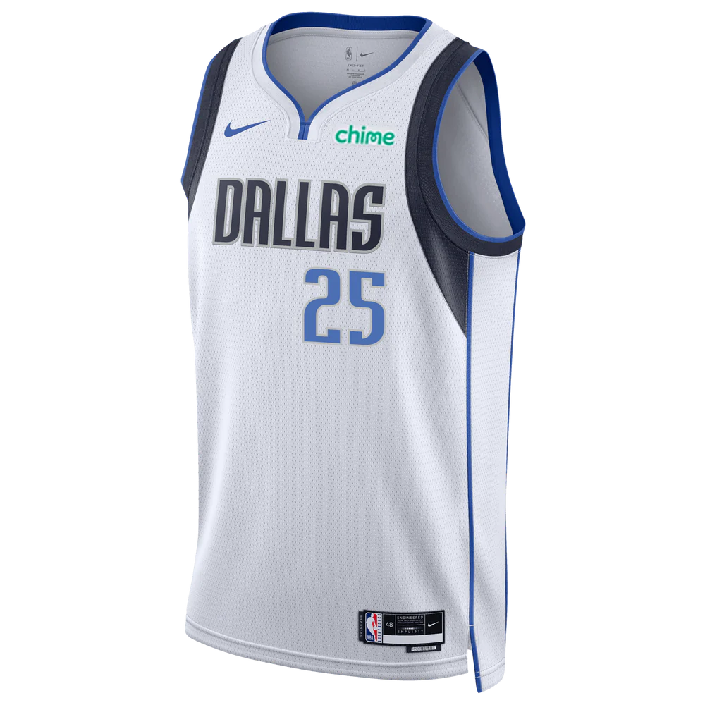 Dallas Mavericks White Association Jersey P.J. Washington #25
