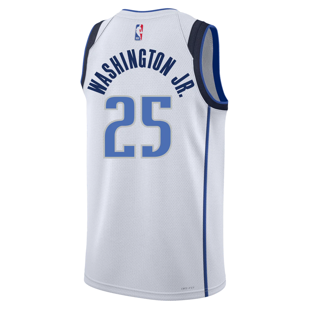 Dallas Mavericks White Association Jersey P.J. Washington #25