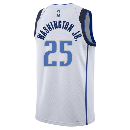 Dallas Mavericks White Association Jersey P.J. Washington #25