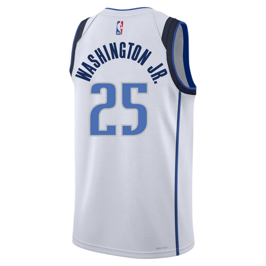 Dallas Mavericks White Association Jersey P.J. Washington #25