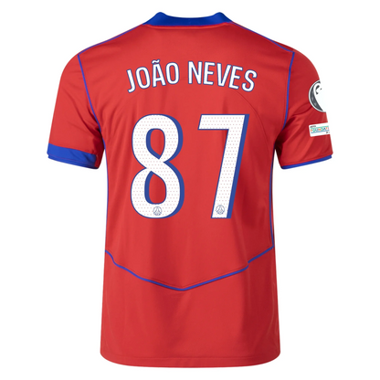 PSG 25/26 Third Jersey João Neves #87
