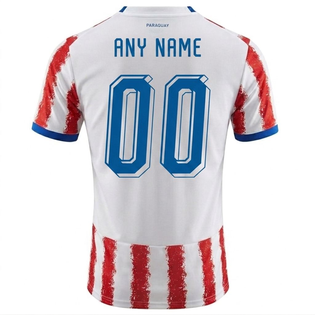 Paraguay 2026 Home Jersey Custom