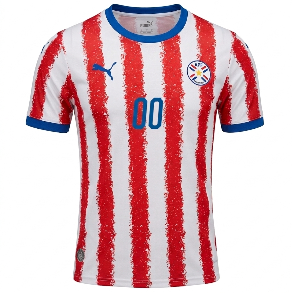Paraguay 2026 Home Jersey Custom