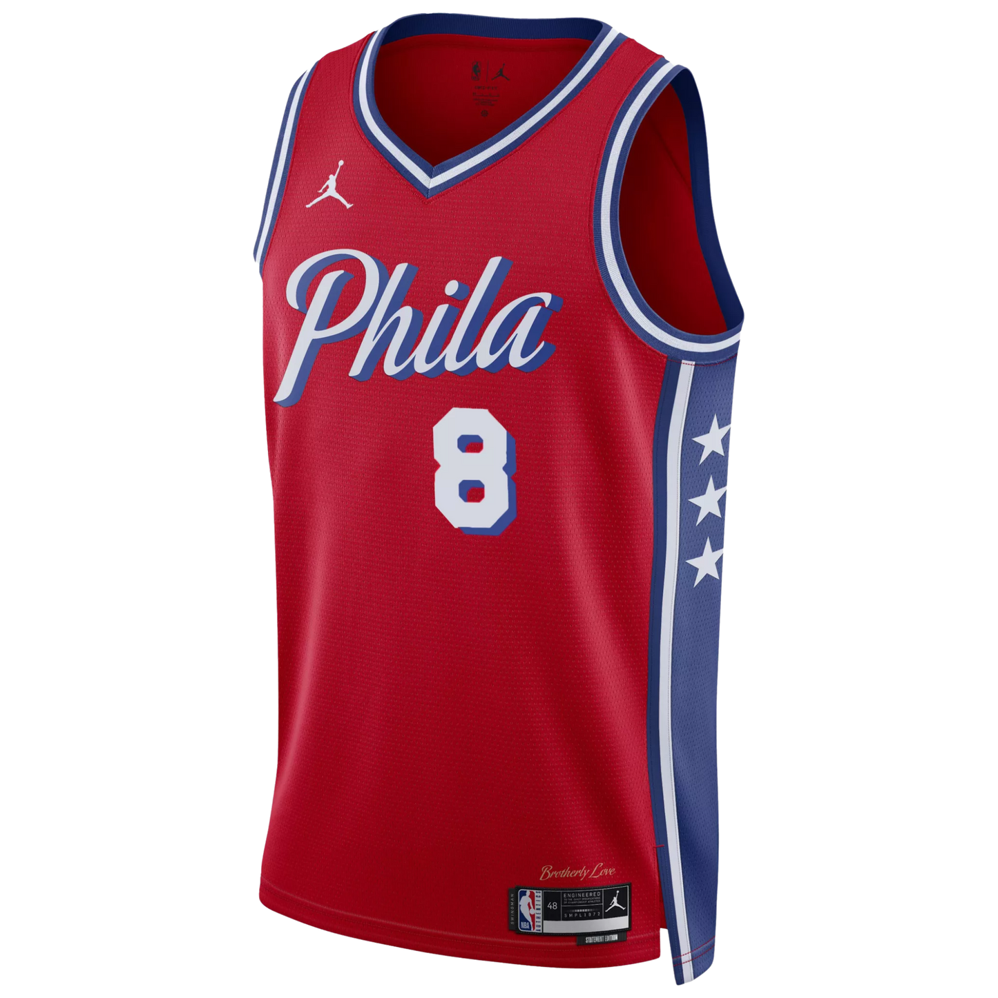 Philadelphia 76ers Red Statement Jersey Paul George #8