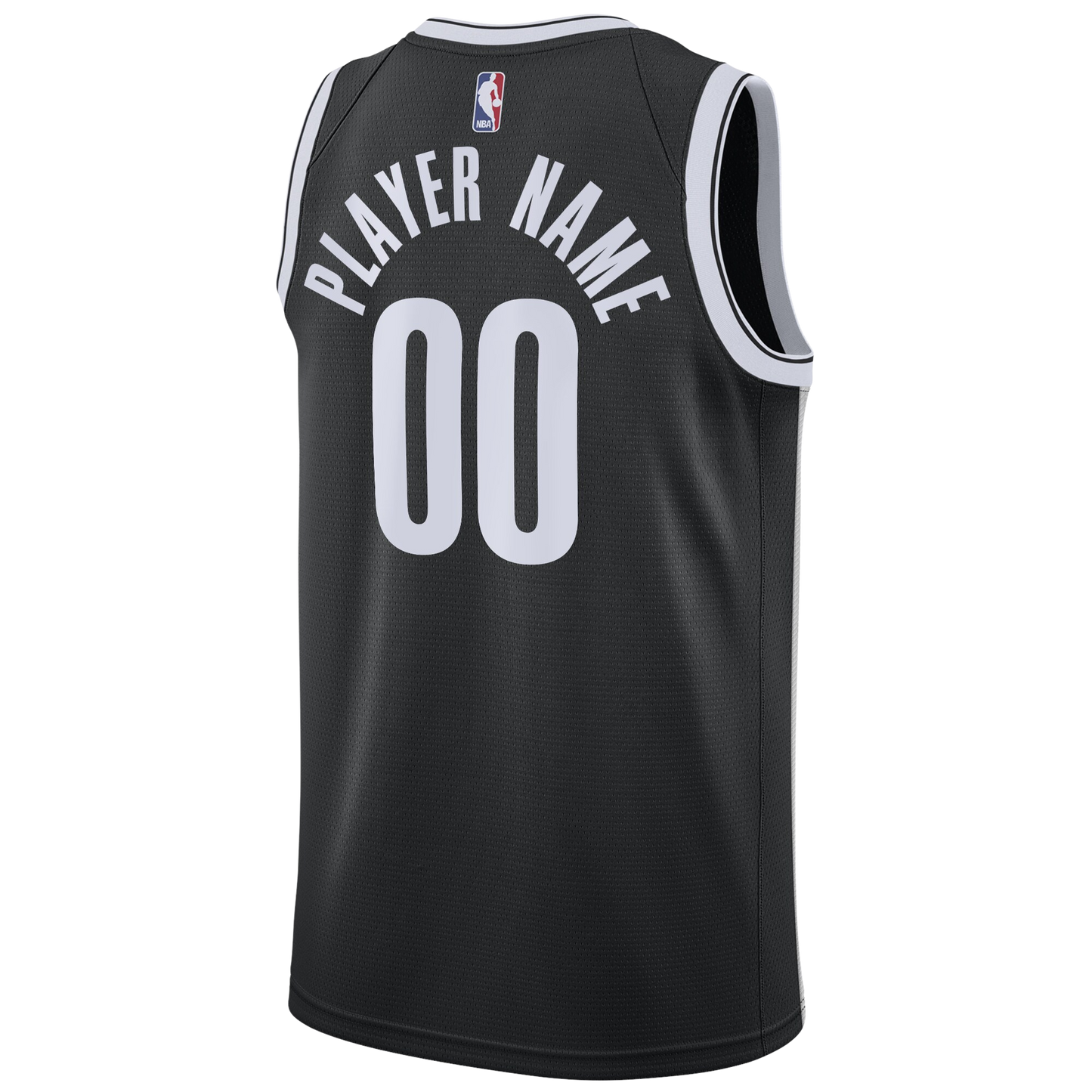 Brooklyn Nets Black Icon Jersey Custom