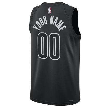 Brooklyn Nets Black Statement Jersey Custom