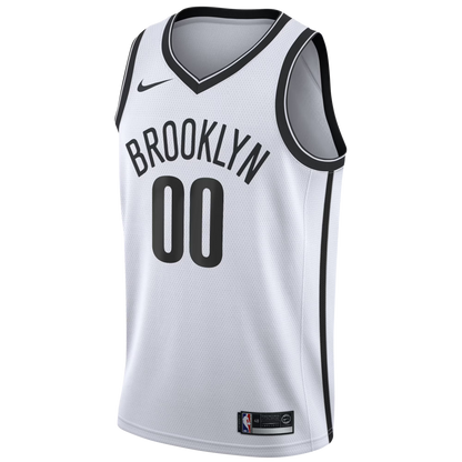 Brooklyn Nets White Association Jersey Custom