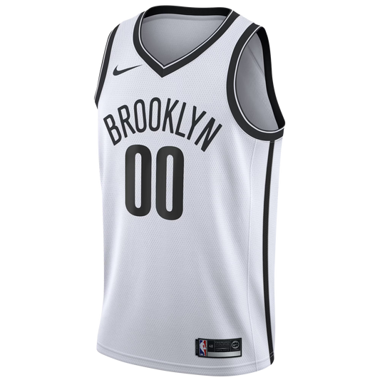 Brooklyn Nets White Association Jersey Custom