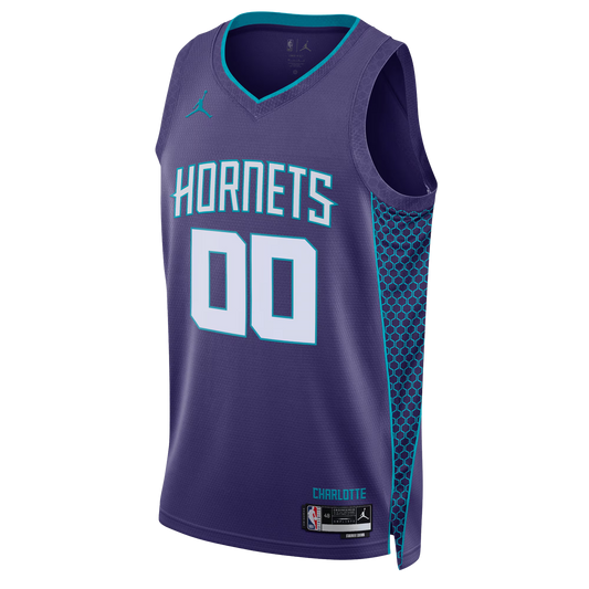 Charlotte Hornets Purple Statement Jersey Custom