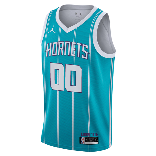 Charlotte Hornets Teal Icon Jersey Custom