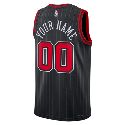 Chicago Bulls Black Statement Jersey Custom