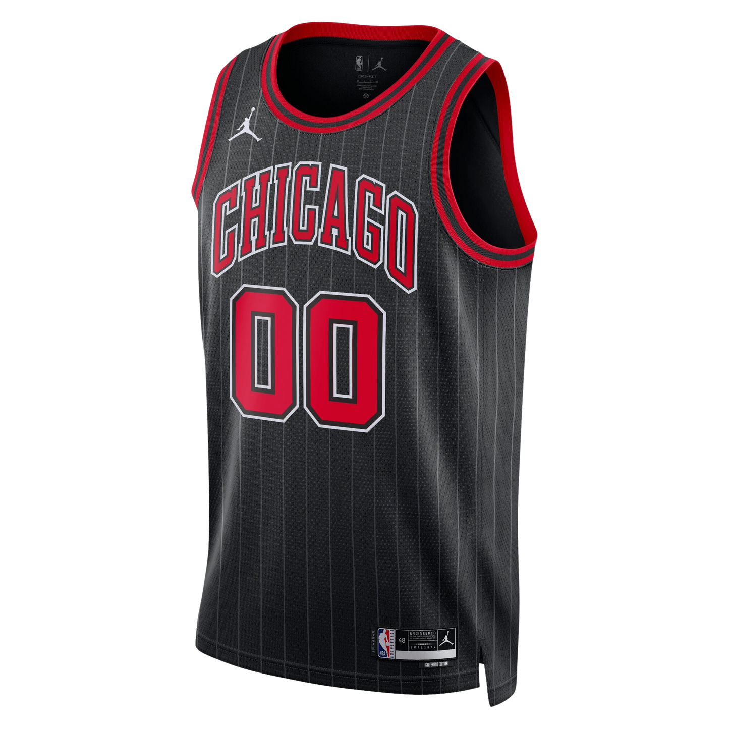 Chicago Bulls Black Statement Jersey Custom