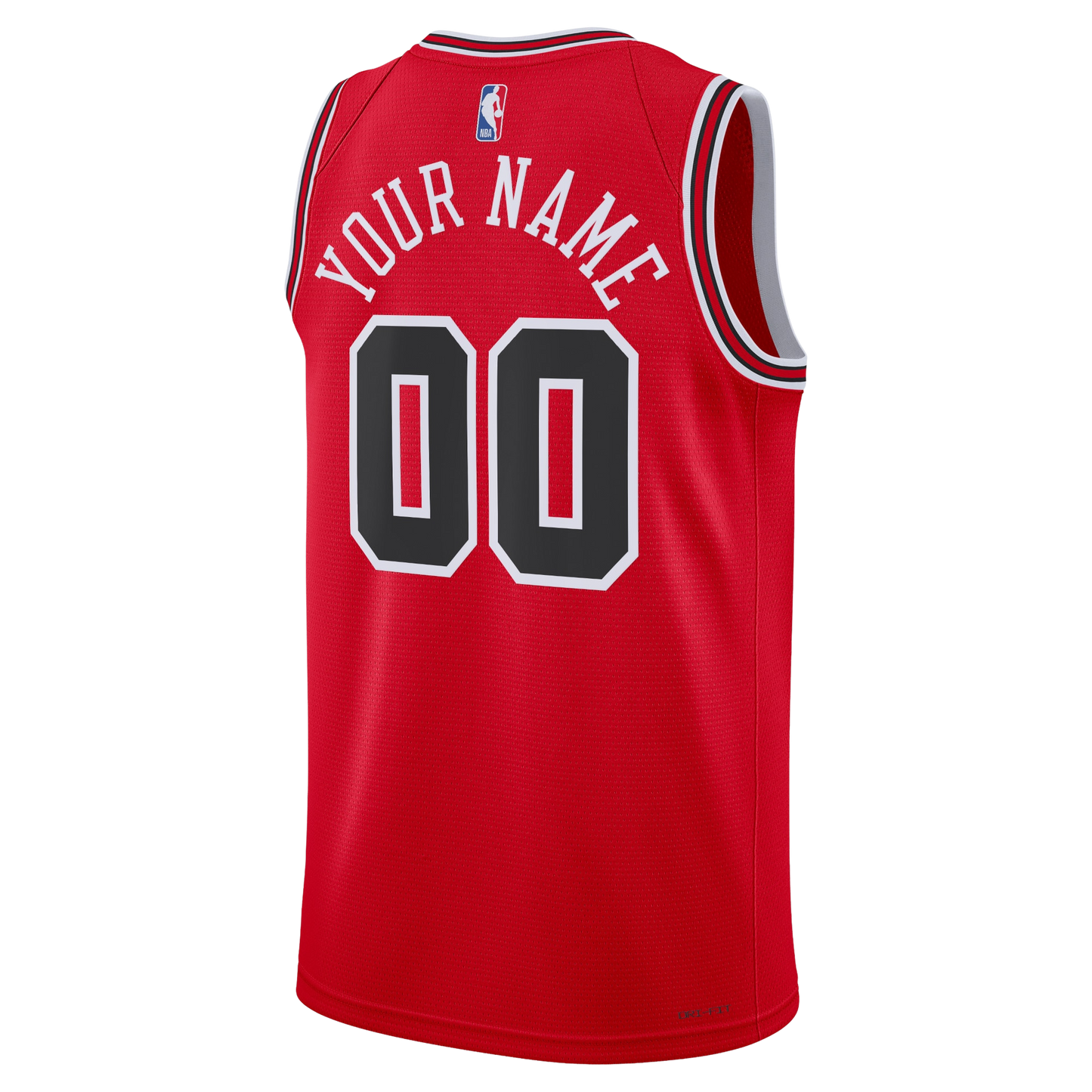 Chicago Bulls Red Icon Jersey Custom