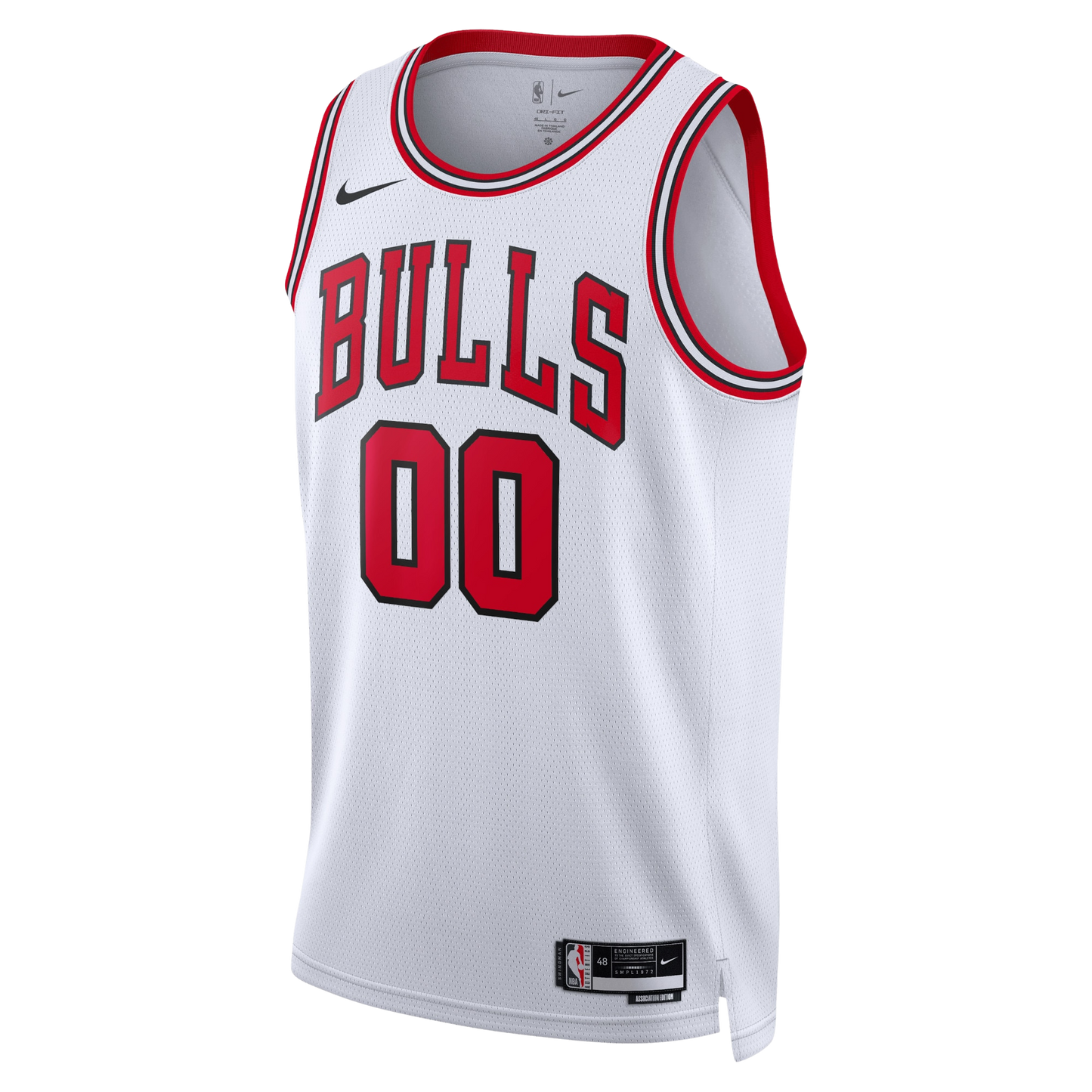 Chicago Bulls White Association Jersey Custom