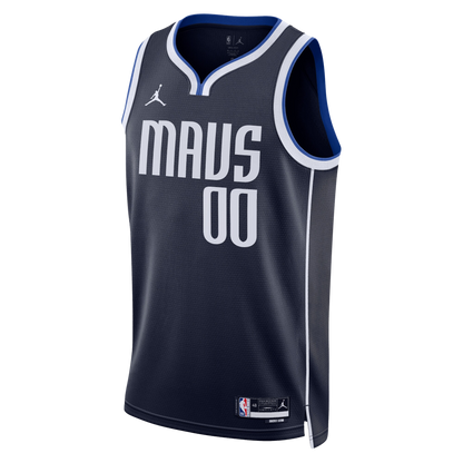 Dallas Mavericks Navy Statement Jersey Custom