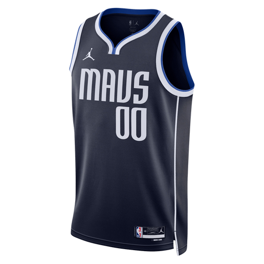 Dallas Mavericks Navy Statement Jersey Custom