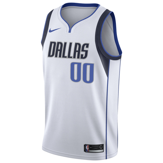 Dallas Mavericks White Association Jersey Custom