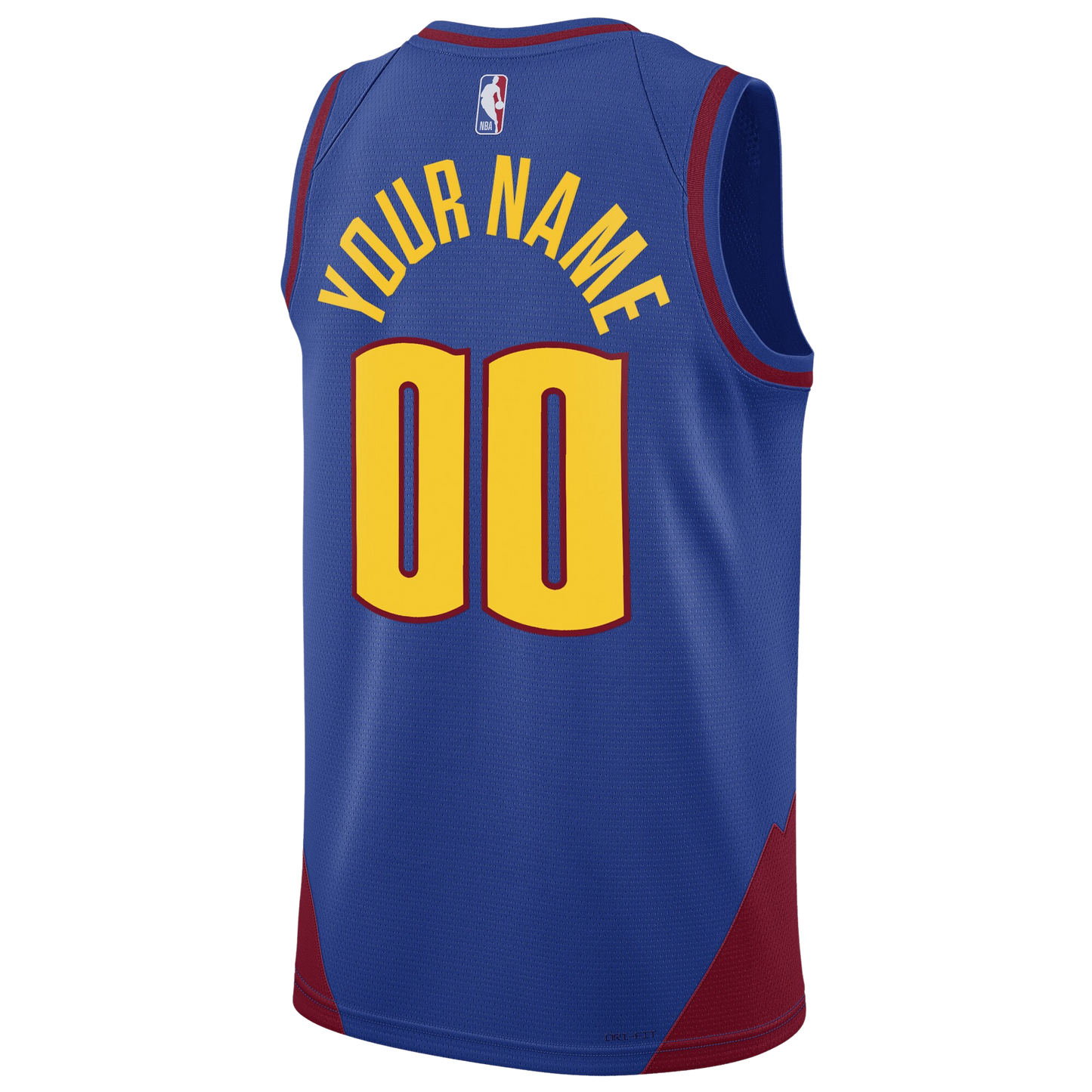 Denver Nuggets Blue Statement Jersey Custom
