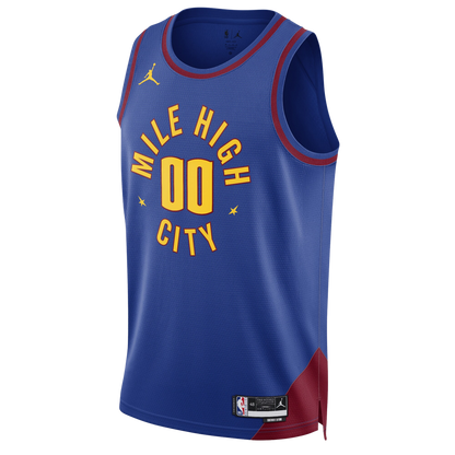 Denver Nuggets Blue Statement Jersey Custom