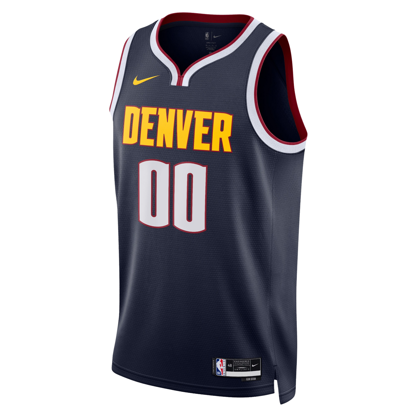 Denver Nuggets Navy Icon Jersey Custom