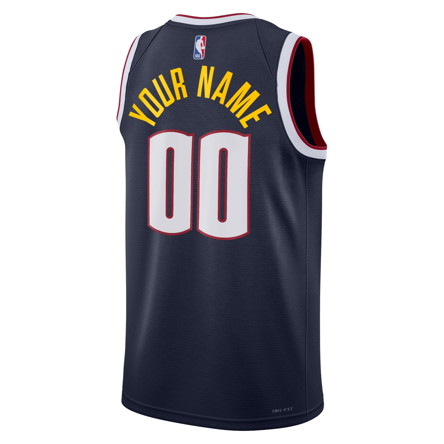 Denver Nuggets Navy Icon Jersey Custom
