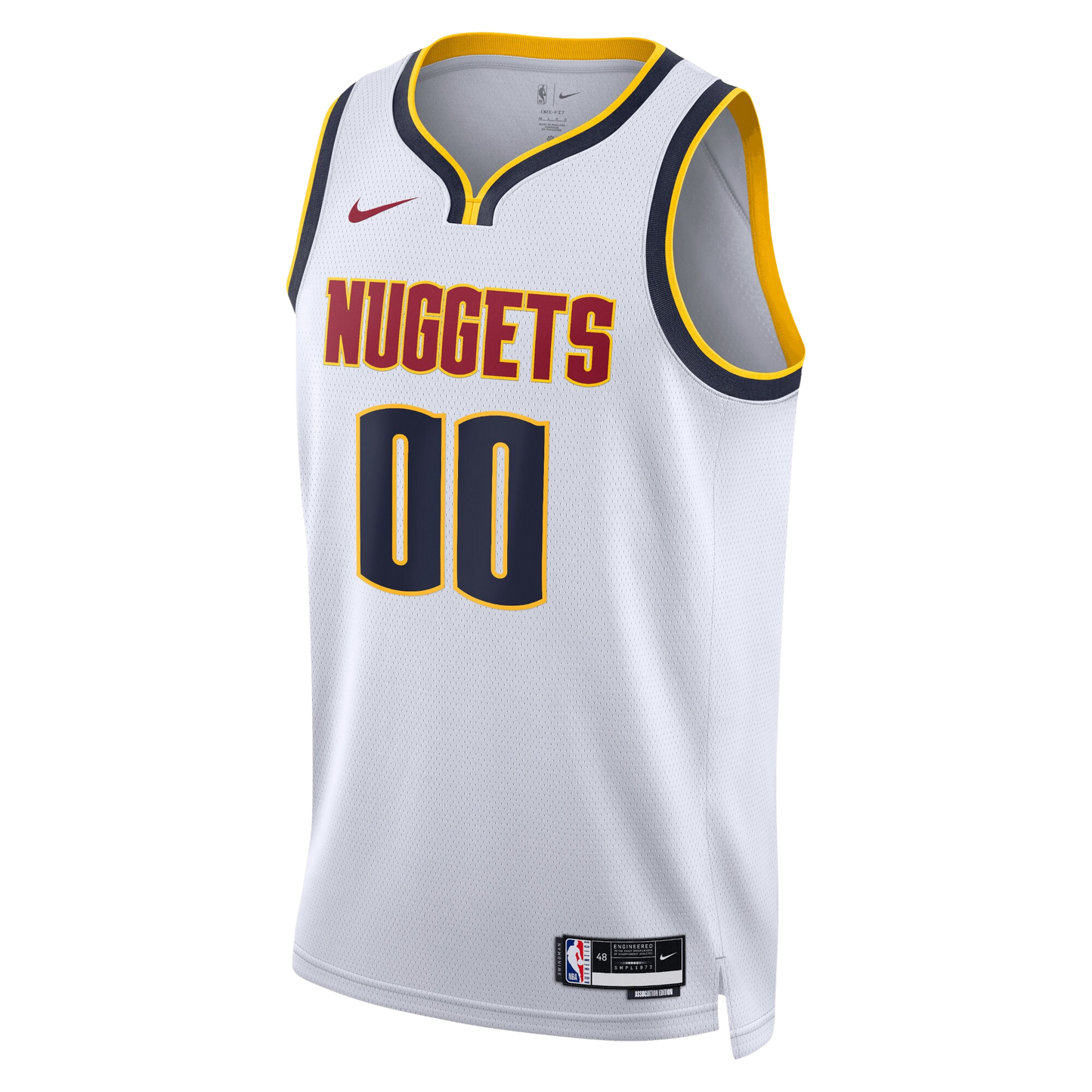 Denver Nuggets White Association Jersey Custom