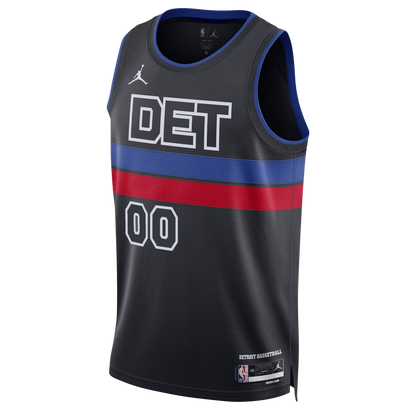 Detroit Pistons Black Statement Jersey Custom