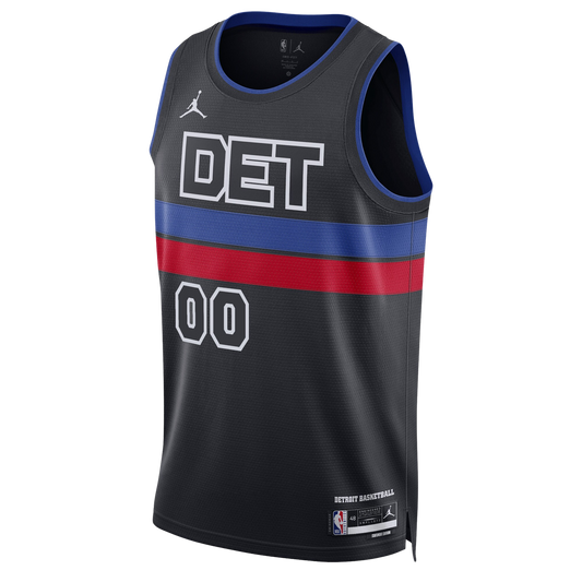 Detroit Pistons Black Statement Jersey Custom