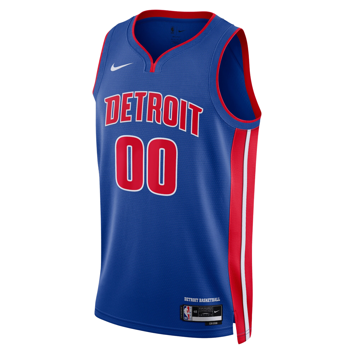Detroit Pistons Blue Icon Jersey Custom
