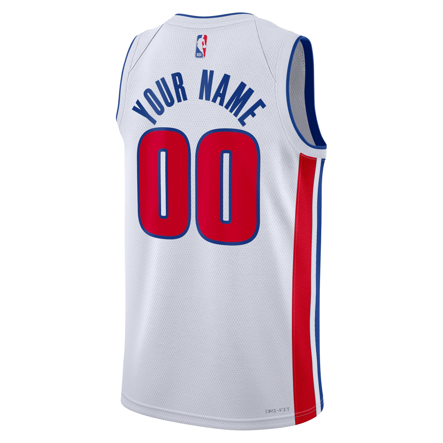 Detroit Pistons White Association Jersey Custom