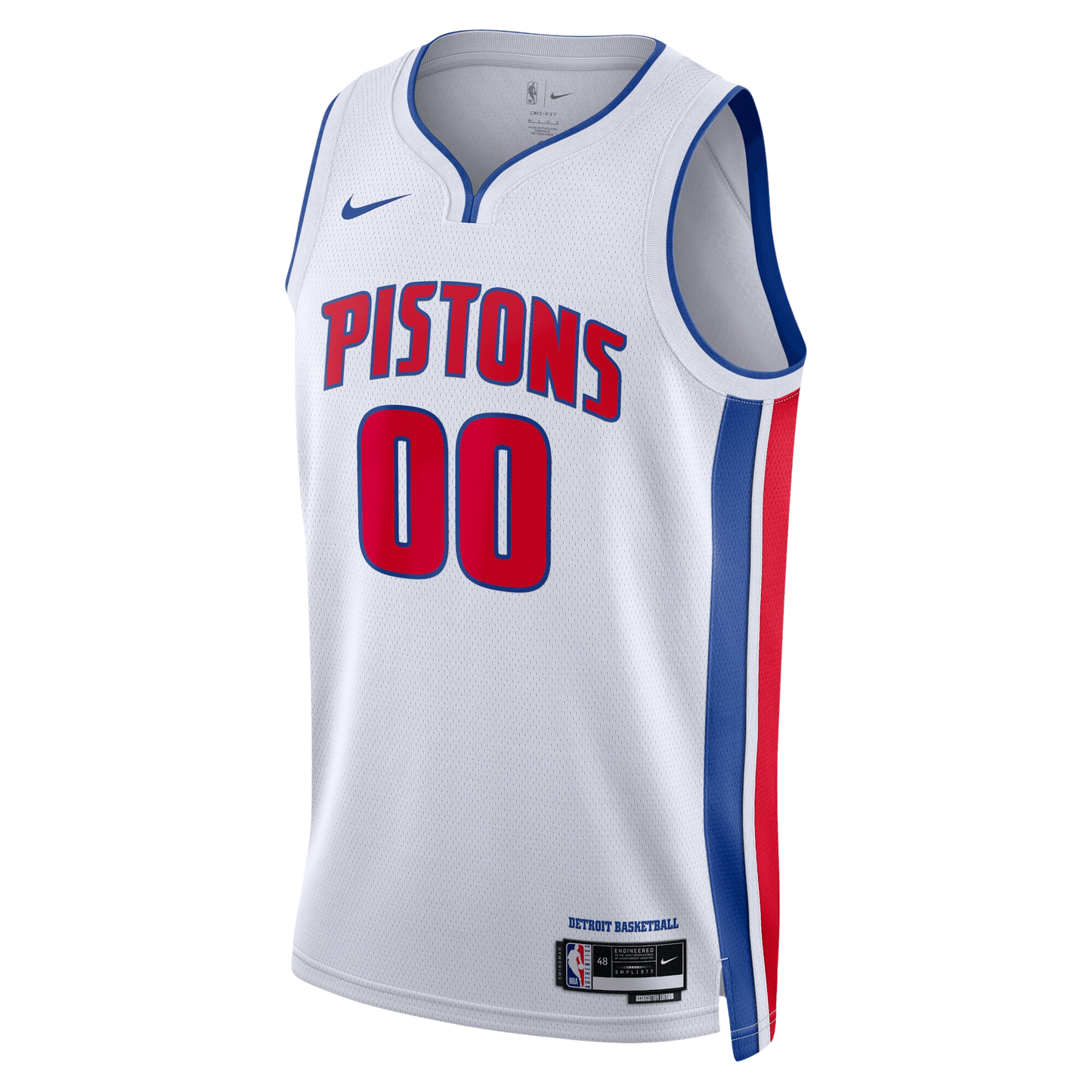 Detroit Pistons White Association Jersey Custom