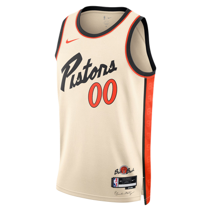 Detroit Pistons White City Edition Jersey Custom