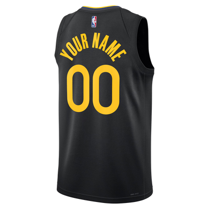 Golden State Warriors Black Statement Jersey Custom