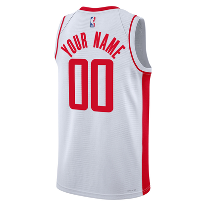 Houston Rockets White Association Jersey Custom