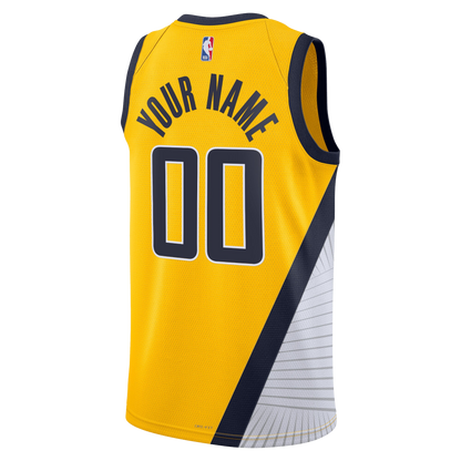 Indiana Pacers Gold Statement Jersey Custom