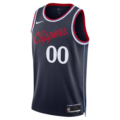 LA Clippers Navy Icon Jersey Custom