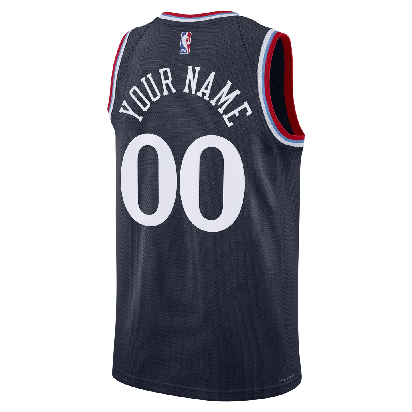 LA Clippers Navy Icon Jersey Custom