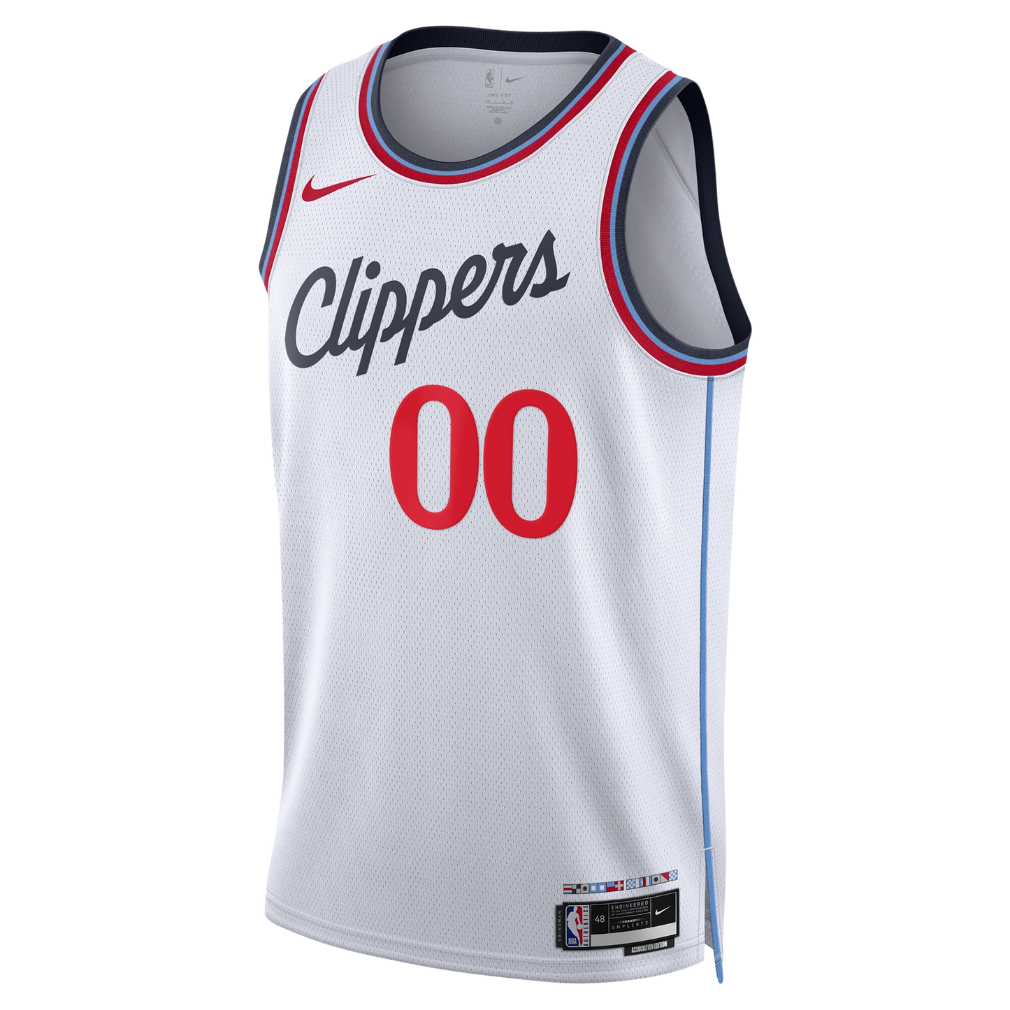 LA Clippers White Association Jersey Custom