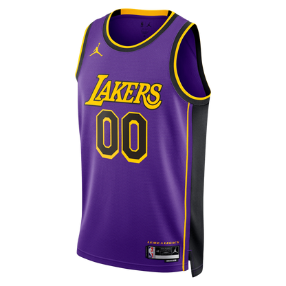 Los Angeles Lakers Purple Statement Jersey Custom