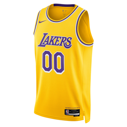 Los Angeles Lakers Yellow Gold Icon Jersey Custom