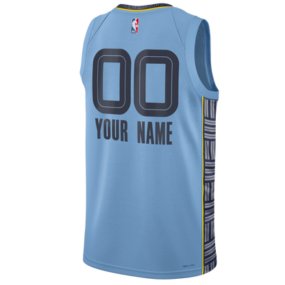 Memphis Grizzlies Blue Statement Jersey Custom