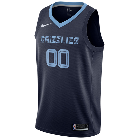 Memphis Grizzlies Navy Icon Jersey Custom