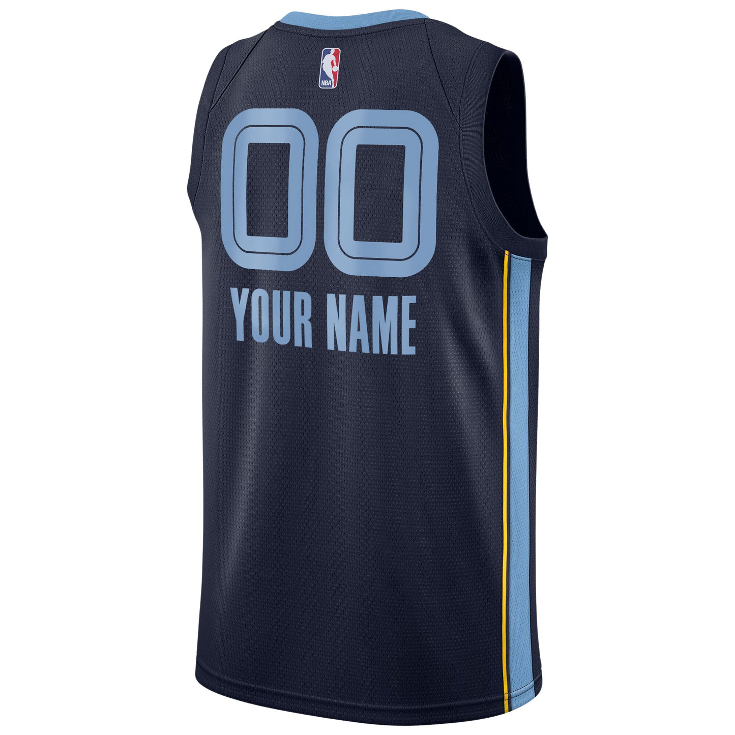 Memphis Grizzlies Navy Icon Jersey Custom