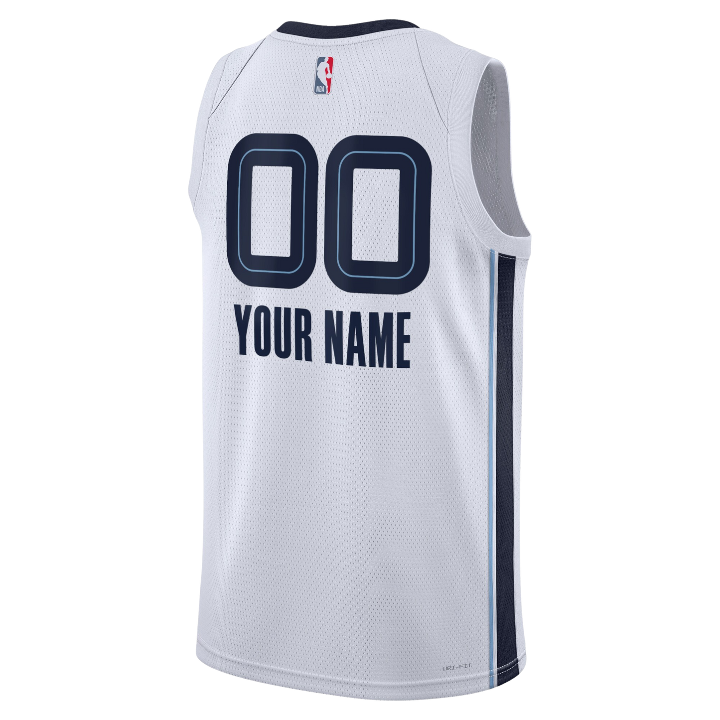 Memphis Grizzlies White Association Jersey Custom