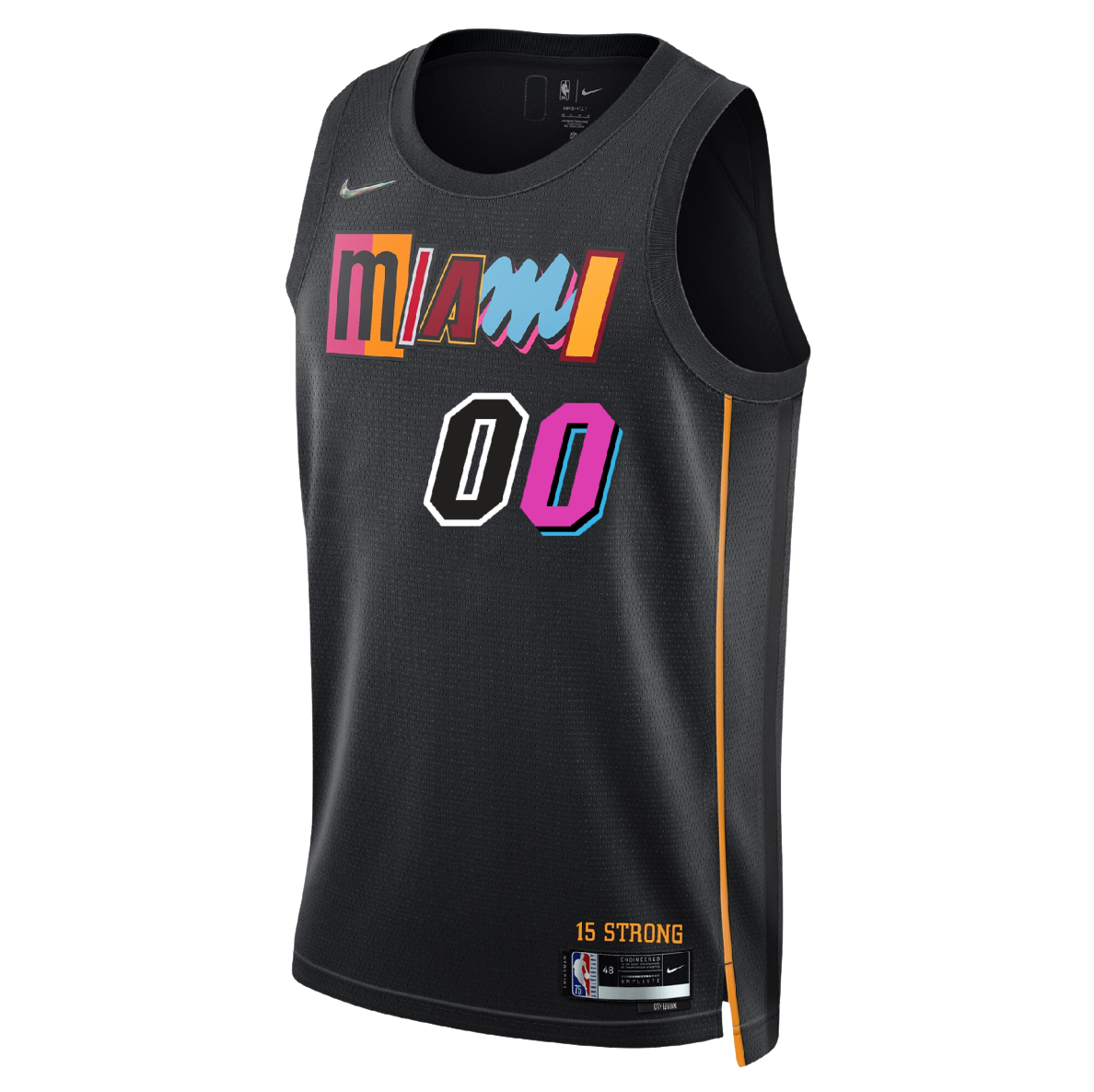 Miami Heat Black Mashup Jersey Custom