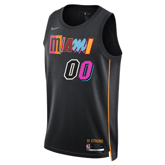 Miami Heat Black Mashup Jersey Custom