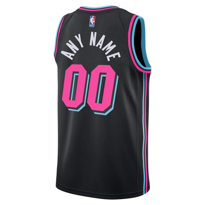 Miami Heat Black Vice Nights Jersey Custom